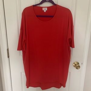 Red LuLaRoe Irma Tunic NWT